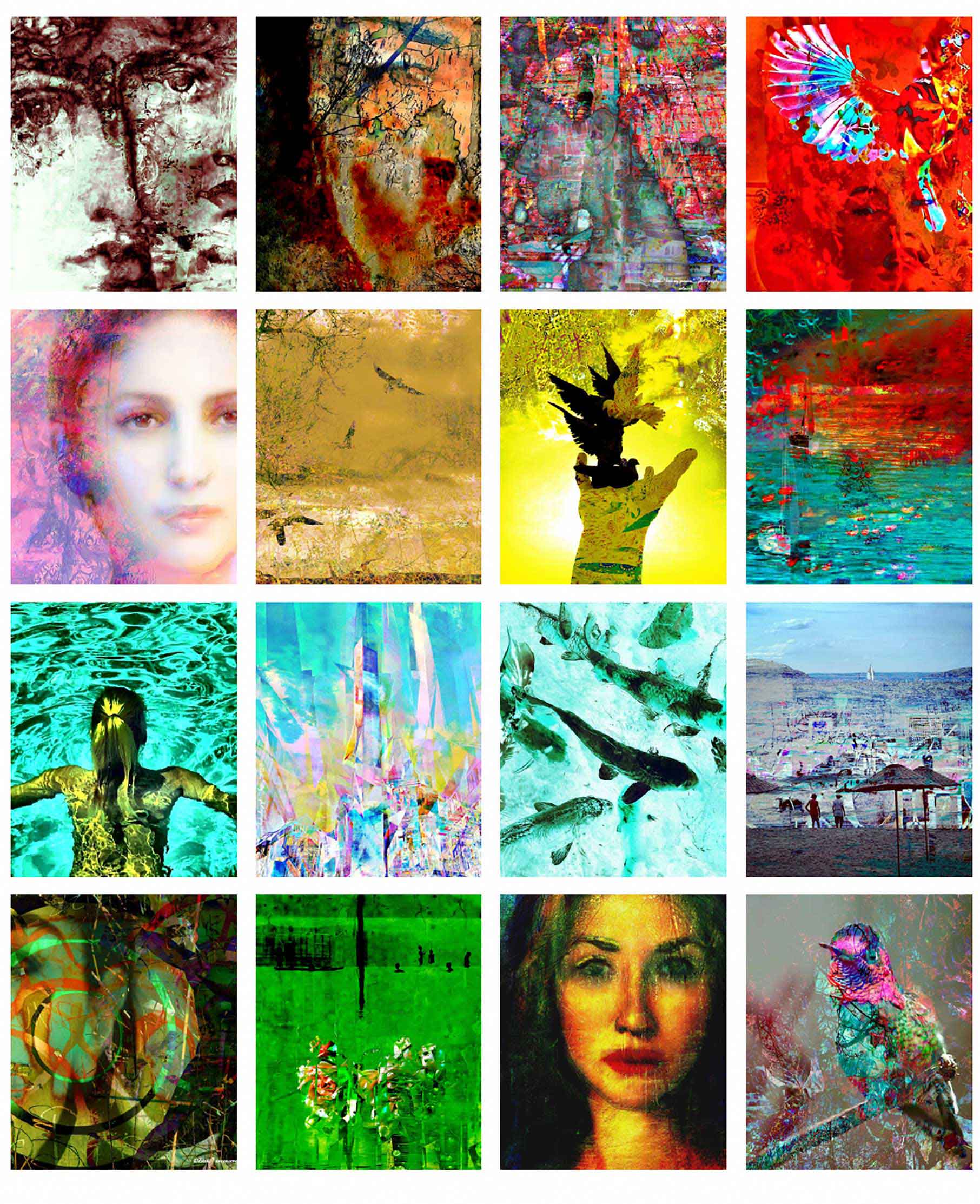 Abstrakte Kunst vom Bodensee - mixed media – ZÜZÜ ART